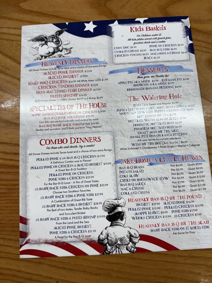 Hog Heaven Bar B-Q Menu - Image 2