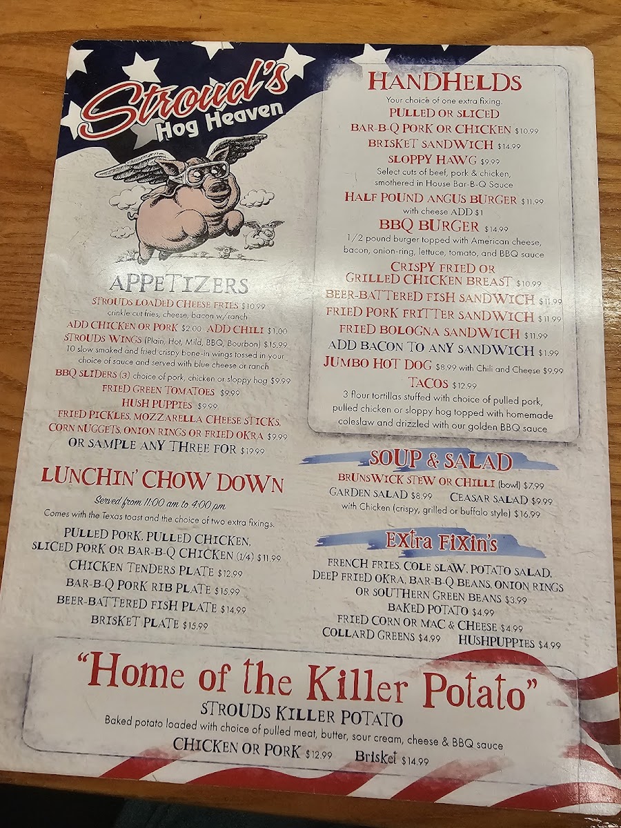 Hog Heaven Bar B-Q Menu - Image 3