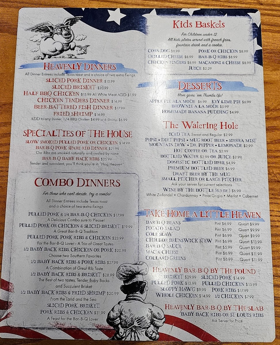 Hog Heaven Bar B-Q Menu - Image 4